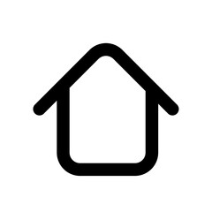 Simple Home Icon Clean Minimalist House Symbol Design