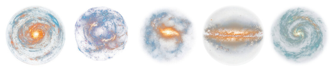 Fototapeta premium PNG Real galaxy top view astronomy universe space transparent background.