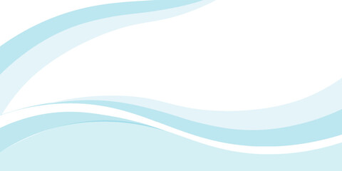 Blue and white business wave banner background. vector