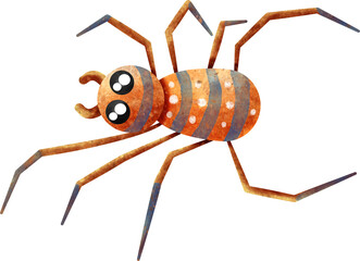 watercolor spider