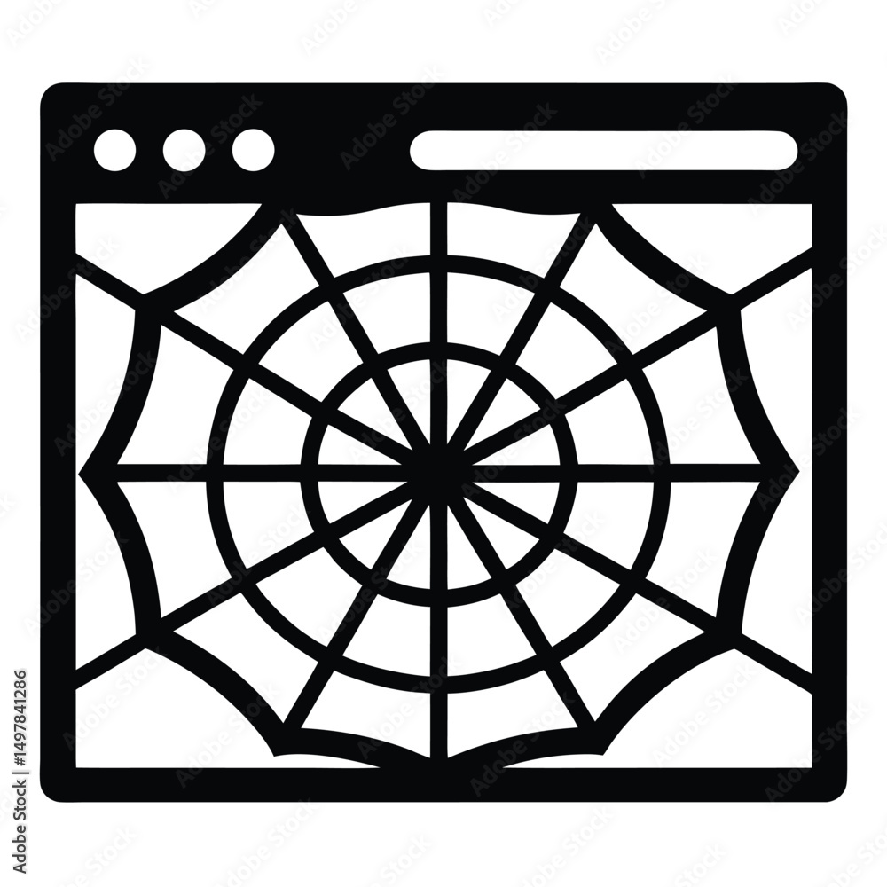 Aufkleber web designer element isolated flat design on white background