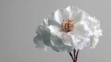 Elegant White Flower Isolated on Clean White Background for Stunning Designs