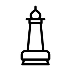 bishop line icon