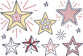 Obraz premium american flag star