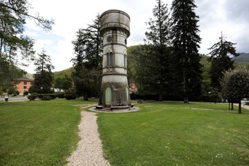The Park of Countess Casalini in Bagni di Lucca, Tuscany, Italy.
