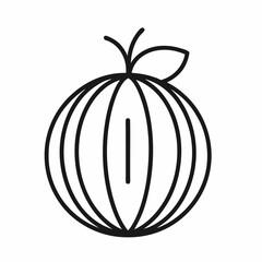 gooseberry fruit vector icon on white background