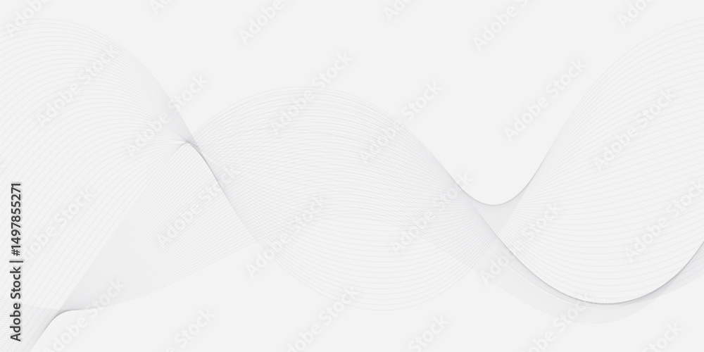 Poster wavy business curve lines on transparent background. abstract ocean wave line background. wave swirl