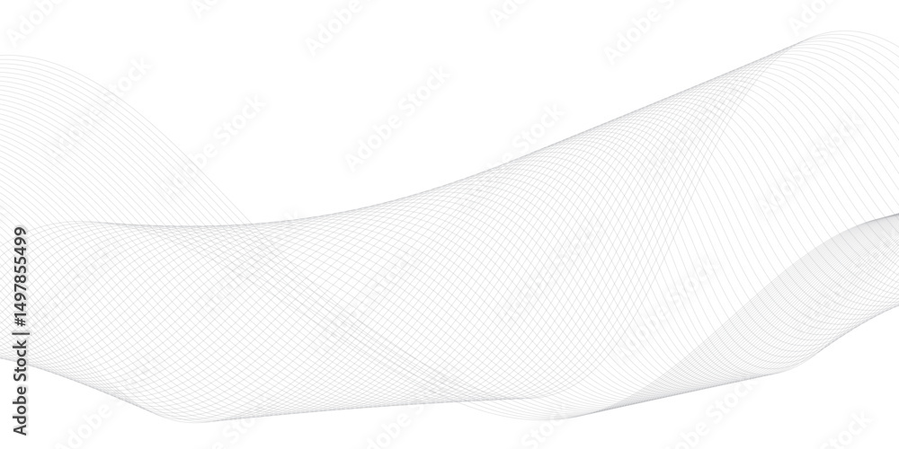 Poster wavy business curve lines on transparent background. abstract ocean wave line background. wave swirl