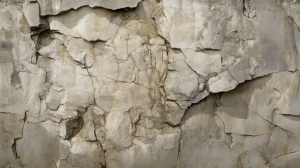 Fototapeta premium Close-up of a textured, rocky surface featuring natural cracks and details.