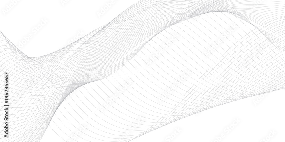Poster abstract grey, white smooth element swoosh speed wave modern stream background. abstract wave line f
