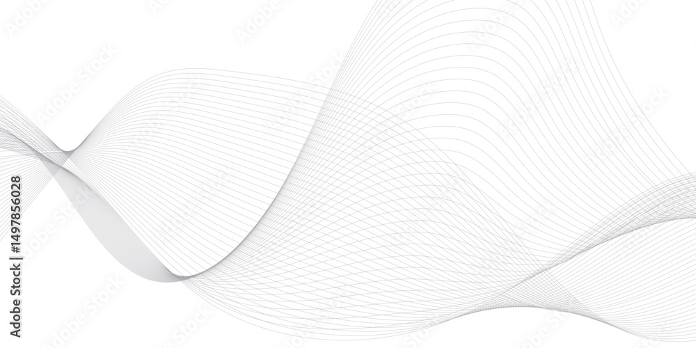 Poster frequency sound wave, twisted curve lines with blend effect.