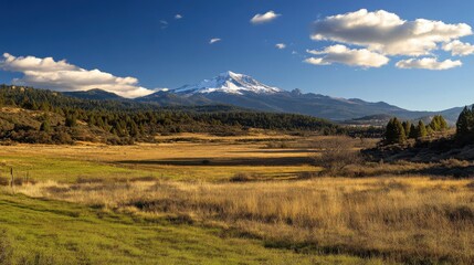 Open road leading to mount shasta in northern california.