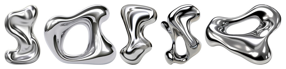 Fototapeta na wymiar PNG Abstract fluid shape chrome white background appliance, transparent background