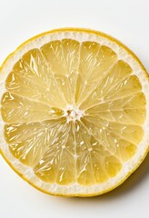 Fresh lemon slice for food styling, cooking, and healthy recipes.