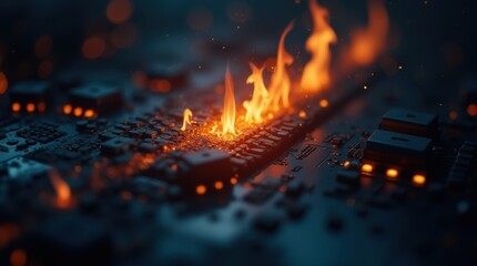 Burning network connection