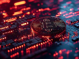 Cryptocurrency market collapse with plummeting Bitcoin and Ethereum values