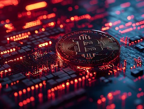 Cryptocurrency market collapse with plummeting Bitcoin and Ethereum values