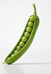 Fresh green peas in a pod, perfect for healthy cooking and culinary uses.