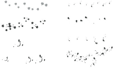 artistic ink. Monochrome watercolor ink splashes banner