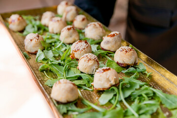 alimento, peces, comida, verduras, marisco, cocina, salubre, ensalada, delicioso, fresco, cena, almuerzo, japonesa, restaurante, aperitivo