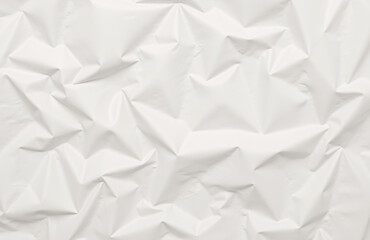 Obraz premium Crumpled white paper texture with soft natural lighting