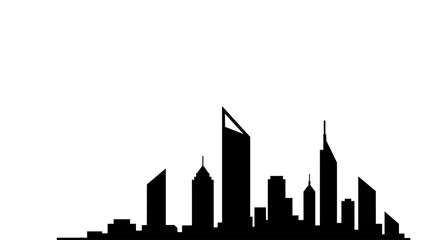 Obraz premium new york city skyline silhouette