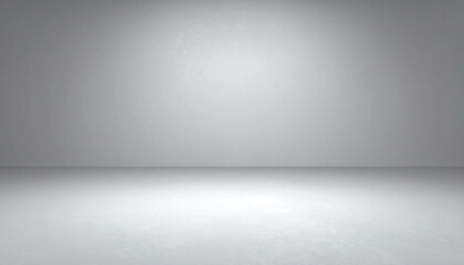 Empty room with a smooth, gray floor and wall, creating a minimalist, modern aesthetic and ample space for various uses