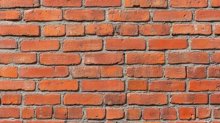 Obraz premium Red Brick Wall Texture Stacked Bond Pattern, High-Resolution Image, Masonry Background Brick wall, texture, masonry
