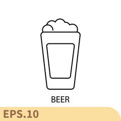 beer icons  symbol vector elements for infographic web