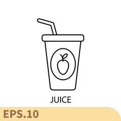 juice icons symbol vector elements for infographic web
