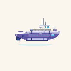 Futuristic Hovercraft A Glimpse into the Future of Marine Transportation Illustration