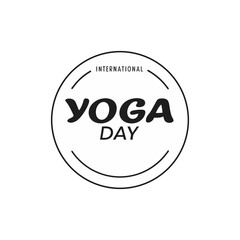 International Yoga Day Vector Design – Minimal and Peaceful Wellness Illustration

