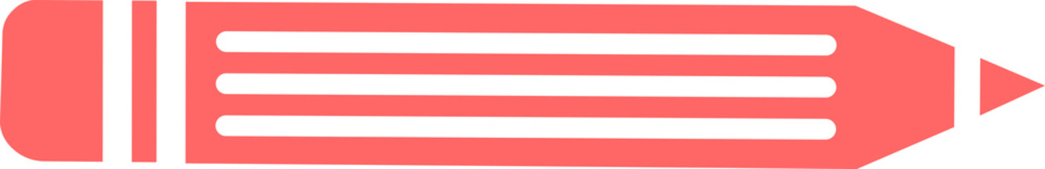 Obraz premium Pencil clip art design on plain white transparent isolated background for card, shirt, hoodie, sweatshirt, apparel, tag, mug, icon, poster or badge