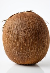 Organic coconut with a textured husk, perfect for tropical or food-themed projects.