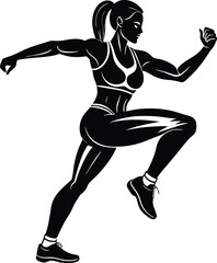 silhouette of a woman doing yoga