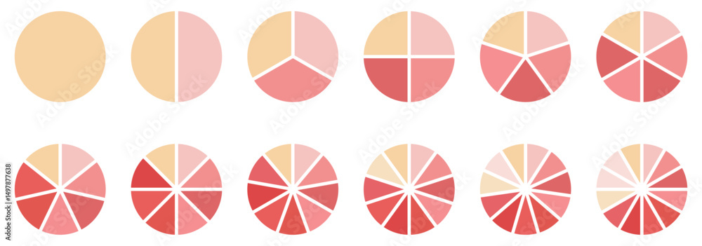 Poster pie chart sign. circle section graph. wheel round diagram parts. pie charts data, pie charts infogra