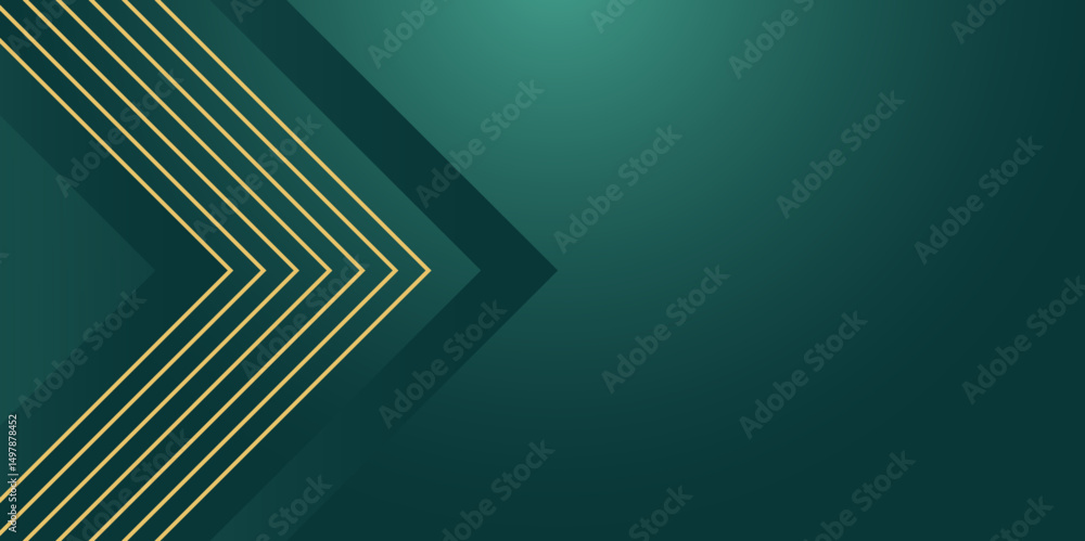 Poster dark green arrows abstract background design. vector abstract graphic design banner pattern backgrou