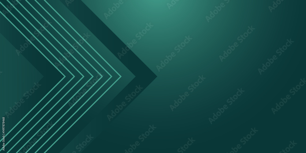 Poster dark green arrows abstract background design. vector abstract graphic design banner pattern backgrou