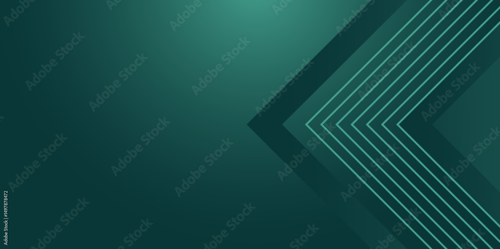 Poster dark green arrows abstract background design. vector abstract graphic design banner pattern backgrou