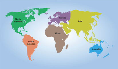 Vector World Map Silhouette © DesignSphere