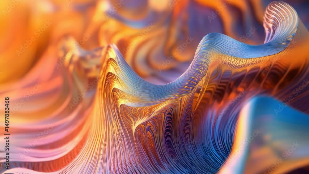 Poster a vibrant and intricate pattern showcased in a close-up view, suitable for use in designs, prints, o