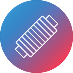 Thread Line Gradient Circle Background Icon