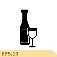 alcohol icons symbol vector elements for infographic web
