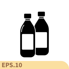 bottle icons symbol vector elements for infographic web