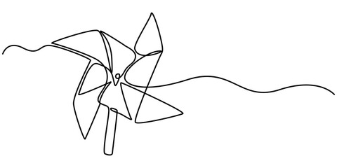 pinwheel continuous one line drawing, One line continuous drawing Pinwheel. pinwheel, continuous line drawing, small tattoo, print for clothes and logo design, Continuous line drawing Origami. 