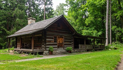 Cozy Rustic Log Cabin in Forested Secluded Natural Setting