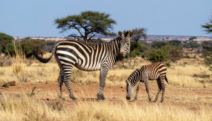 Zebras Grazing in Samburu Lpaye Area Near Farmhouse in Complex Landscape