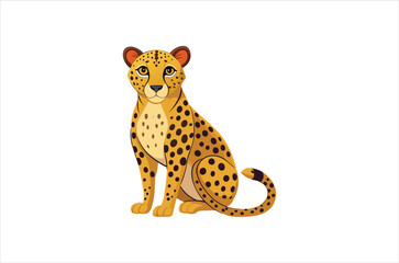 cheetah vector,  icon vector illustration, cheetah silhouette of a cheetah isolated on a white background, eps, png, svg, tiger vector,