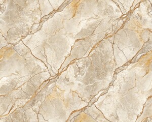 Fototapeta premium Beige Marble Texture with Golden Veins Seamless Pattern