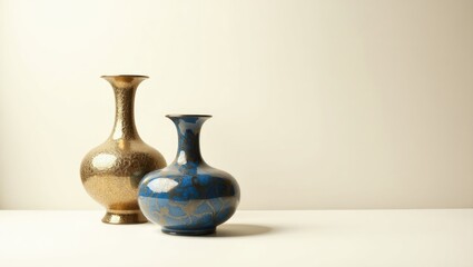 vase on a blue background